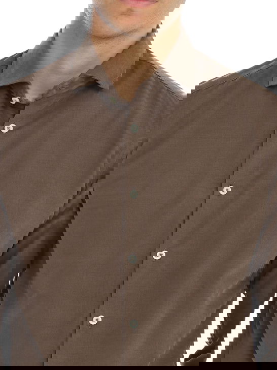 Bastoncino Camicia Bastoncino Velluto Marrone Ritorno libero