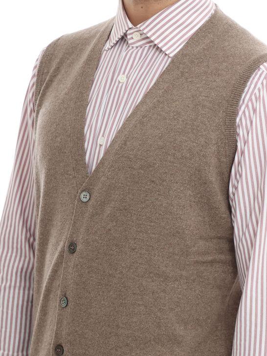 Filippo De Laurentiis Gilet Filippo De Laurentiis Beige In Vendita