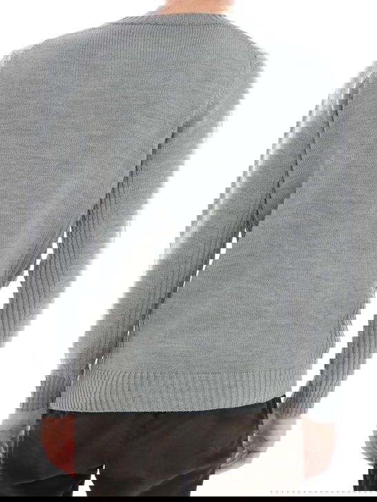 Kangra Maglia Kangra Girocollo Grigio Discount Store per i nuovi prodotti