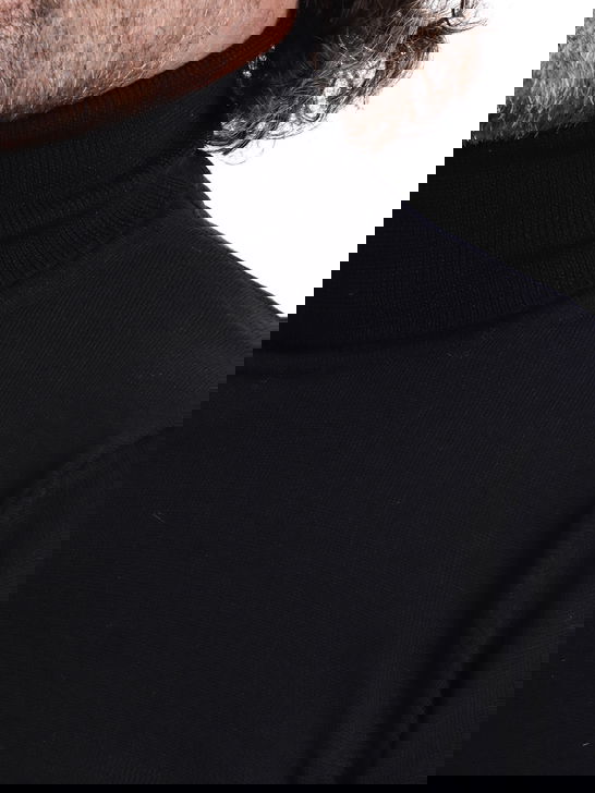 Kangra Maglia Kangra Dolcevita Merinos Nero In Linea