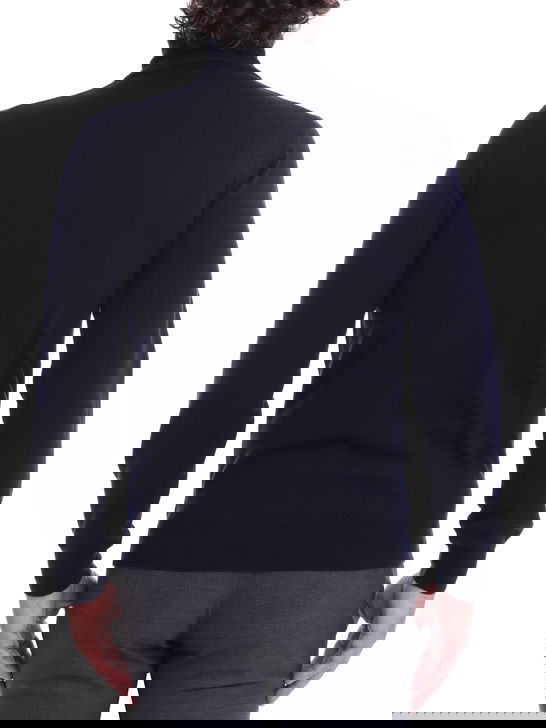 Kangra Maglia Kangra Dolcevita Merinos Blu Qualità