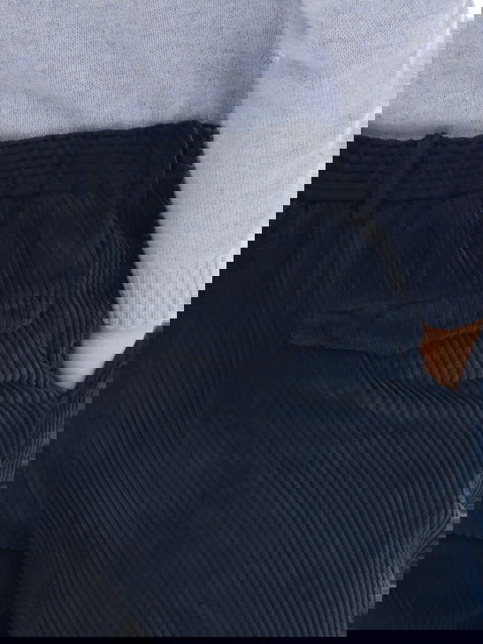 Devore Incipit Pantaloni Devore Incipit Velluto Rocciatore Blu Affare Del Giorno