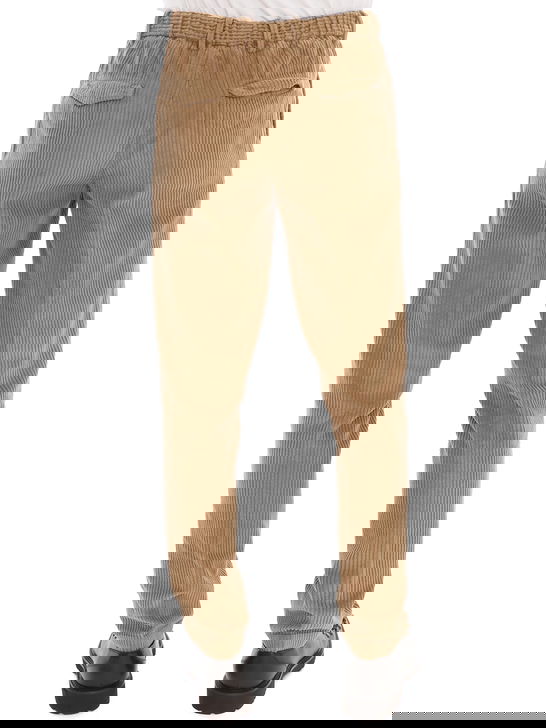 Devore Incipit Pantaloni Devore Incipit Velluto Rocciatore Beige Sottocosto