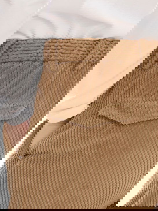 Devore Incipit Pantaloni Devore Incipit Velluto Rocciatore Beige Sottocosto