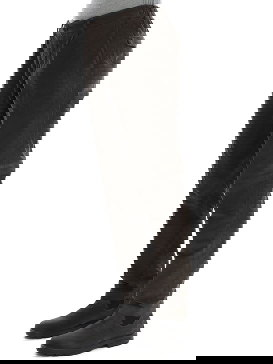 Devore Incipit Pantaloni Devore Incipit Velluto Millerighe Marrone Novità