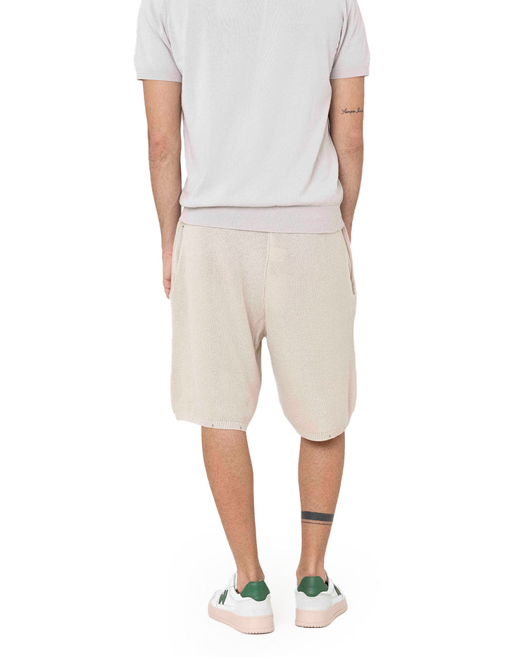 Why not brand Short in Maglia a Costine con Laccio Tinta su Tinta Offerta speciale della fabbrica