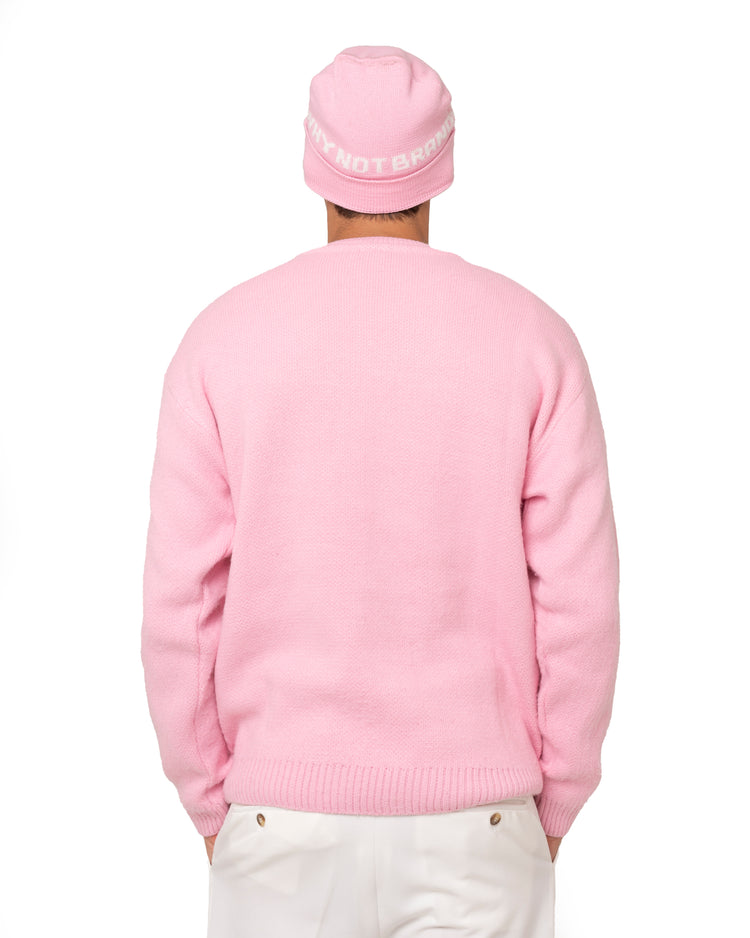 Why not brand Maglione girocollo in Mohair con logo Pezzi Unici