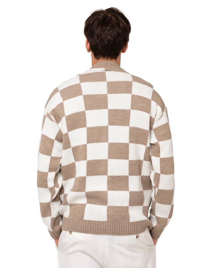 Why not brand Cardigan con fantasia quadri Soddisfazione Garantita