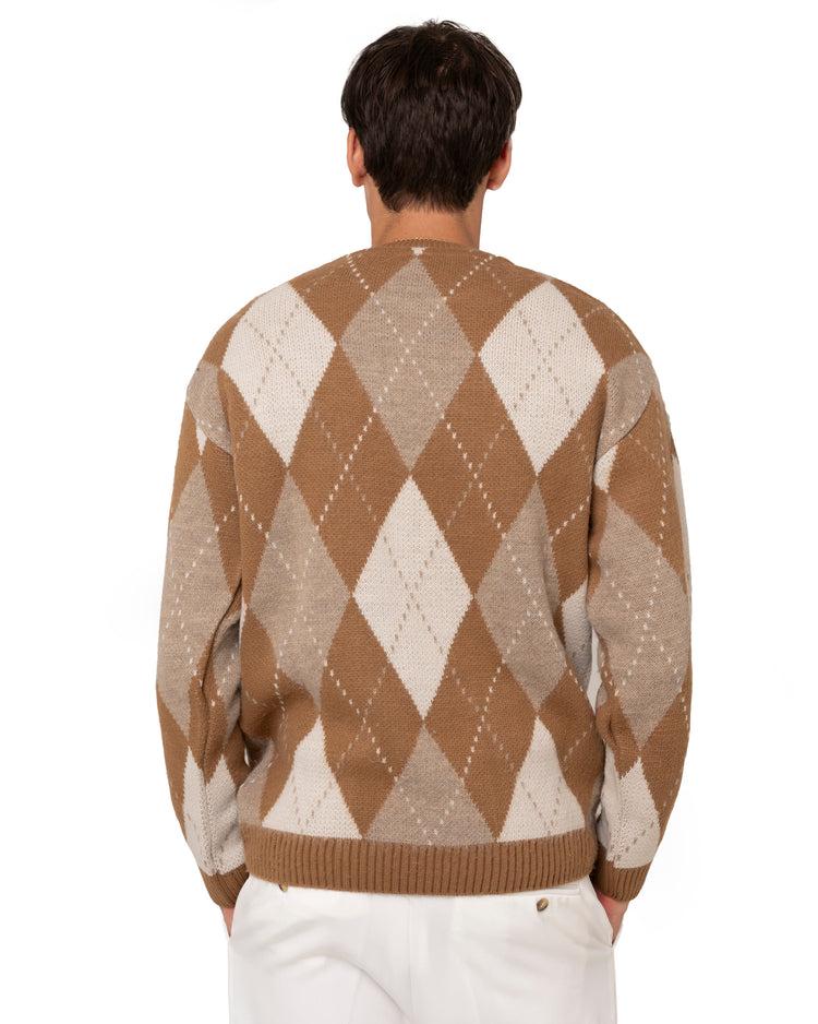 Why not brand Maglione girocollo con rombi Qualità Garantita