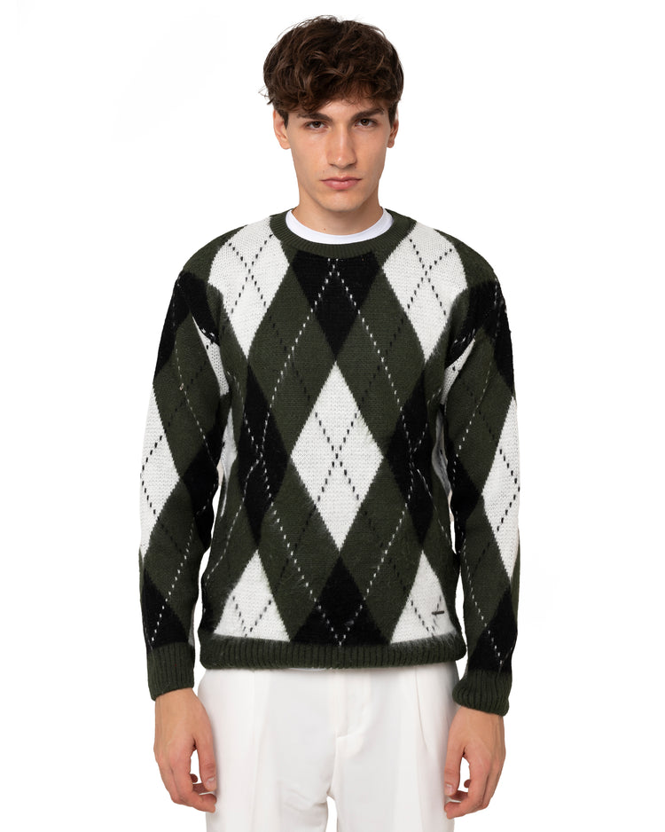 Why not brand Maglione girocollo con rombi Qualità Garantita