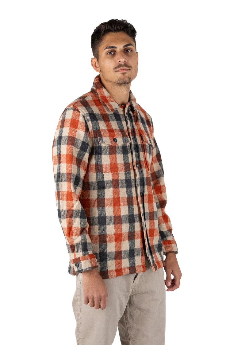 Why not brand Giacca Camicia a quadri Arancione Economico