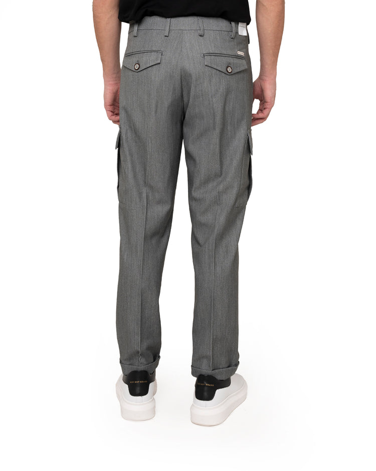 Why not brand Pantalone con abbotonatura laterale e pinces Outlet