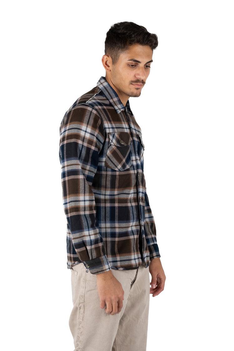 Why not brand Giacca Camicia a quadri Marrone Offerta speciale