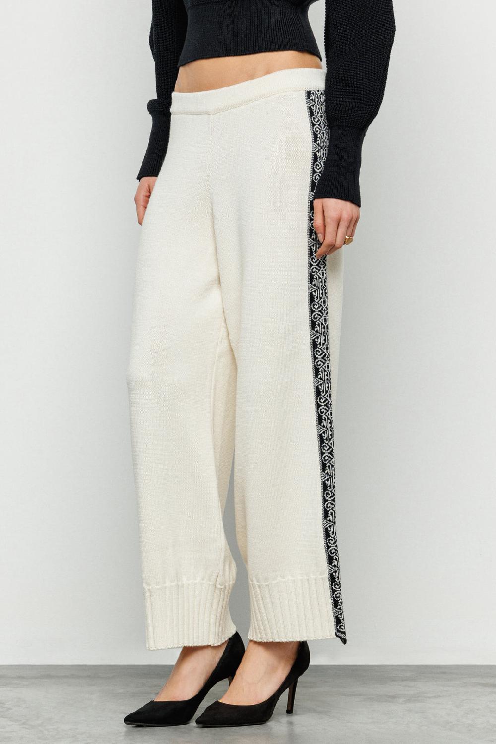 Akep PANTALONE AKEP CON BANDA JACQUARD LATERALE Vendite stagionali