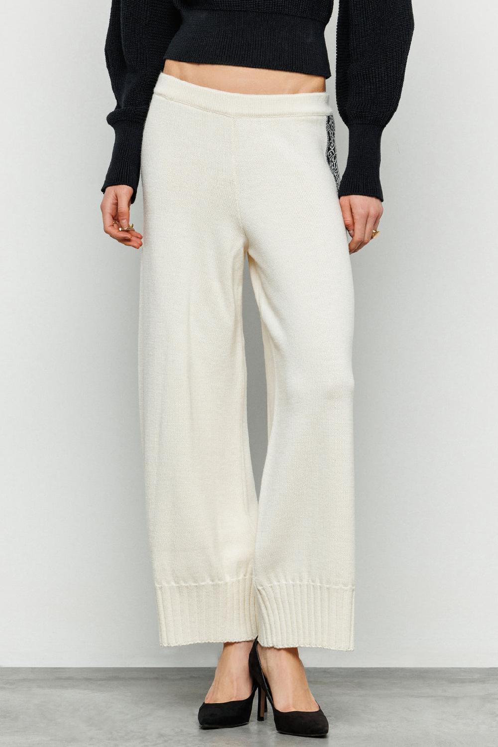 Akep PANTALONE AKEP CON BANDA JACQUARD LATERALE Vendite stagionali