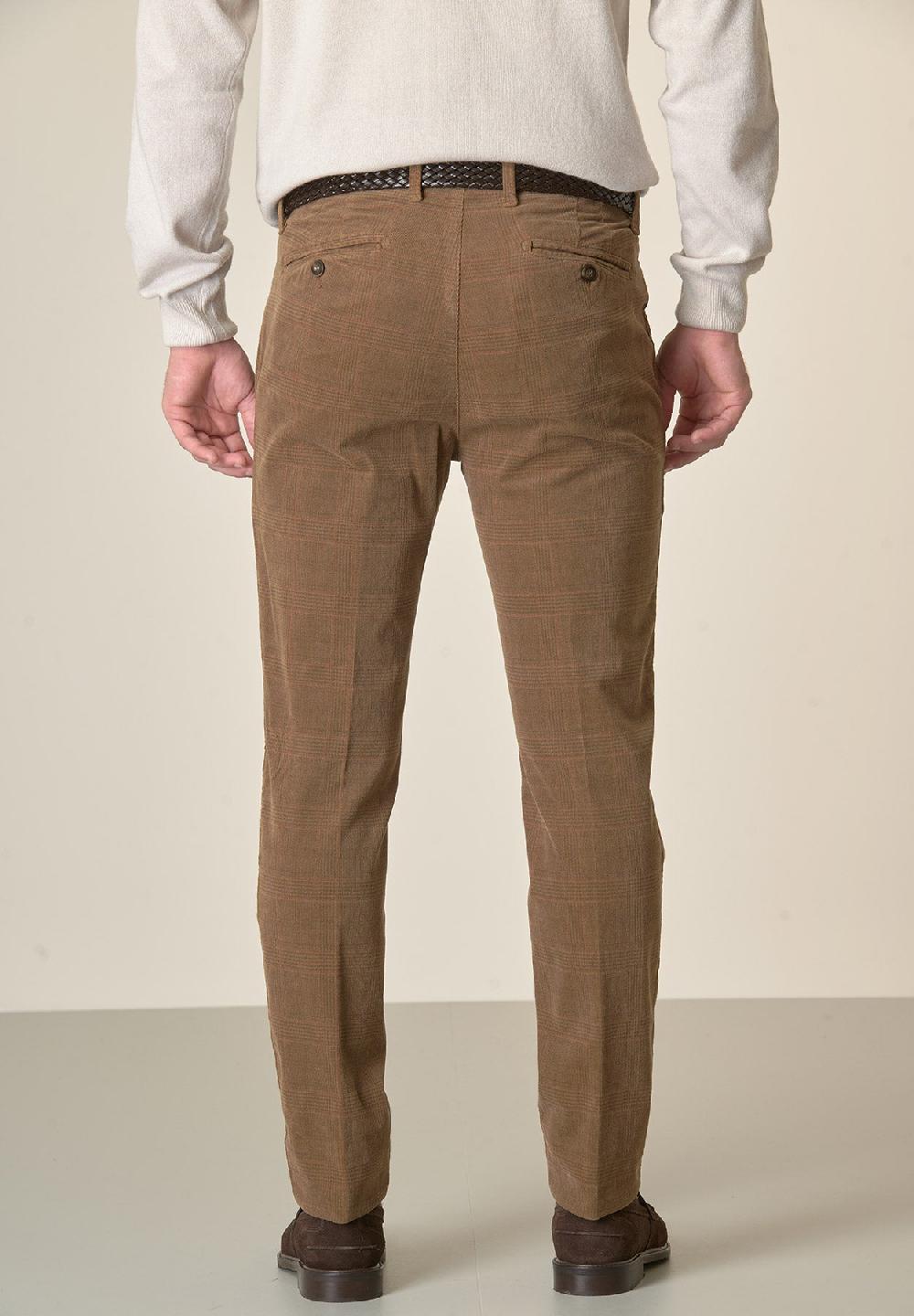 Angelico Pantalone bruciato fustagno Galles tinto capo slim fit Bestseller