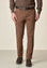 Angelico Pantalone marrone Galles cotone stretch regular fit Soddisfazione Garantita