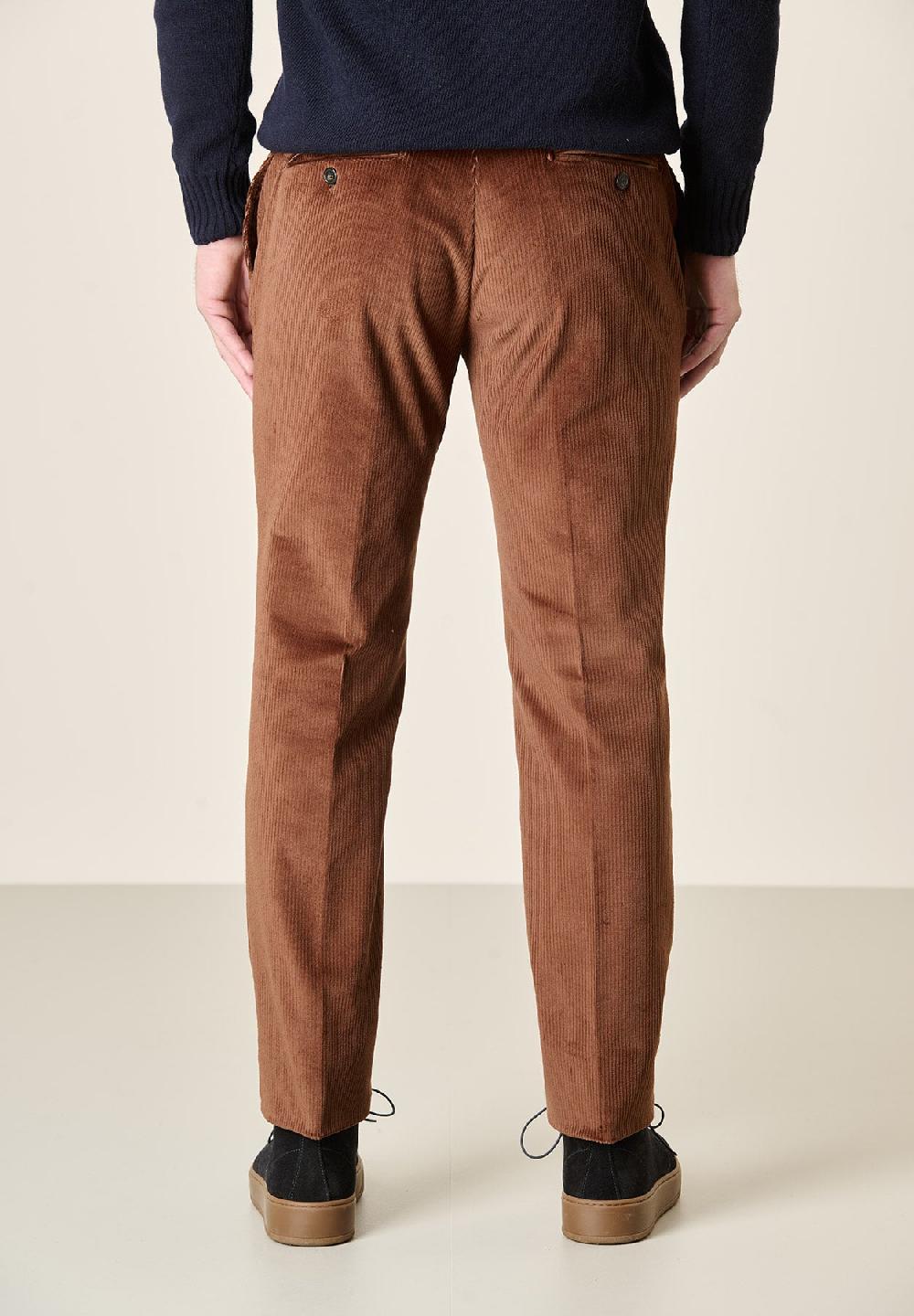 Angelico Pantalone moro velluto coste larghe custom fit Qualità Garantita