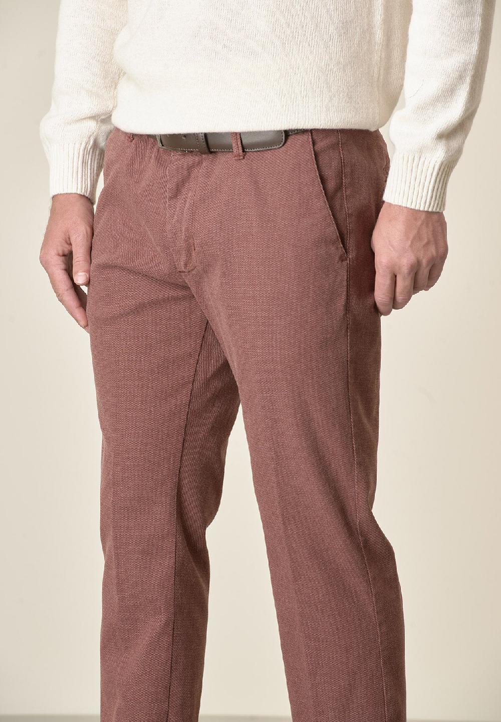 Angelico Pantalone mattone armatura cotone stretch slim fit Affare Del Giorno
