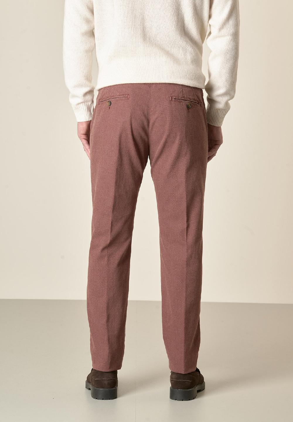 Angelico Pantalone mattone armatura cotone stretch slim fit Affare Del Giorno