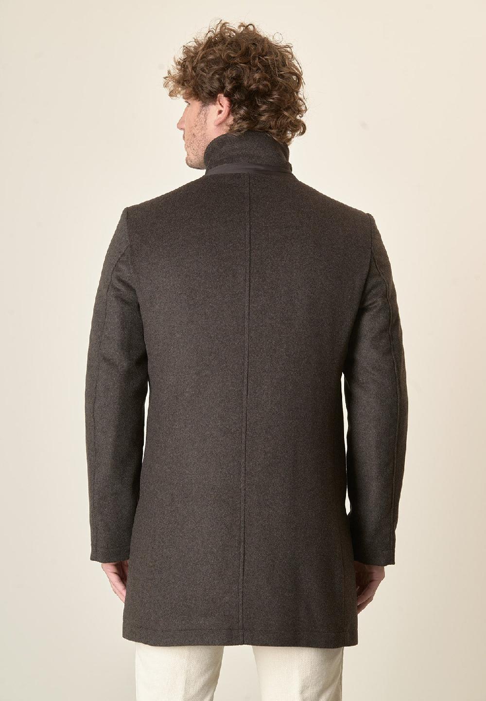 Angelico Cappotto moro collo coreano pettorina staccabile Offerta