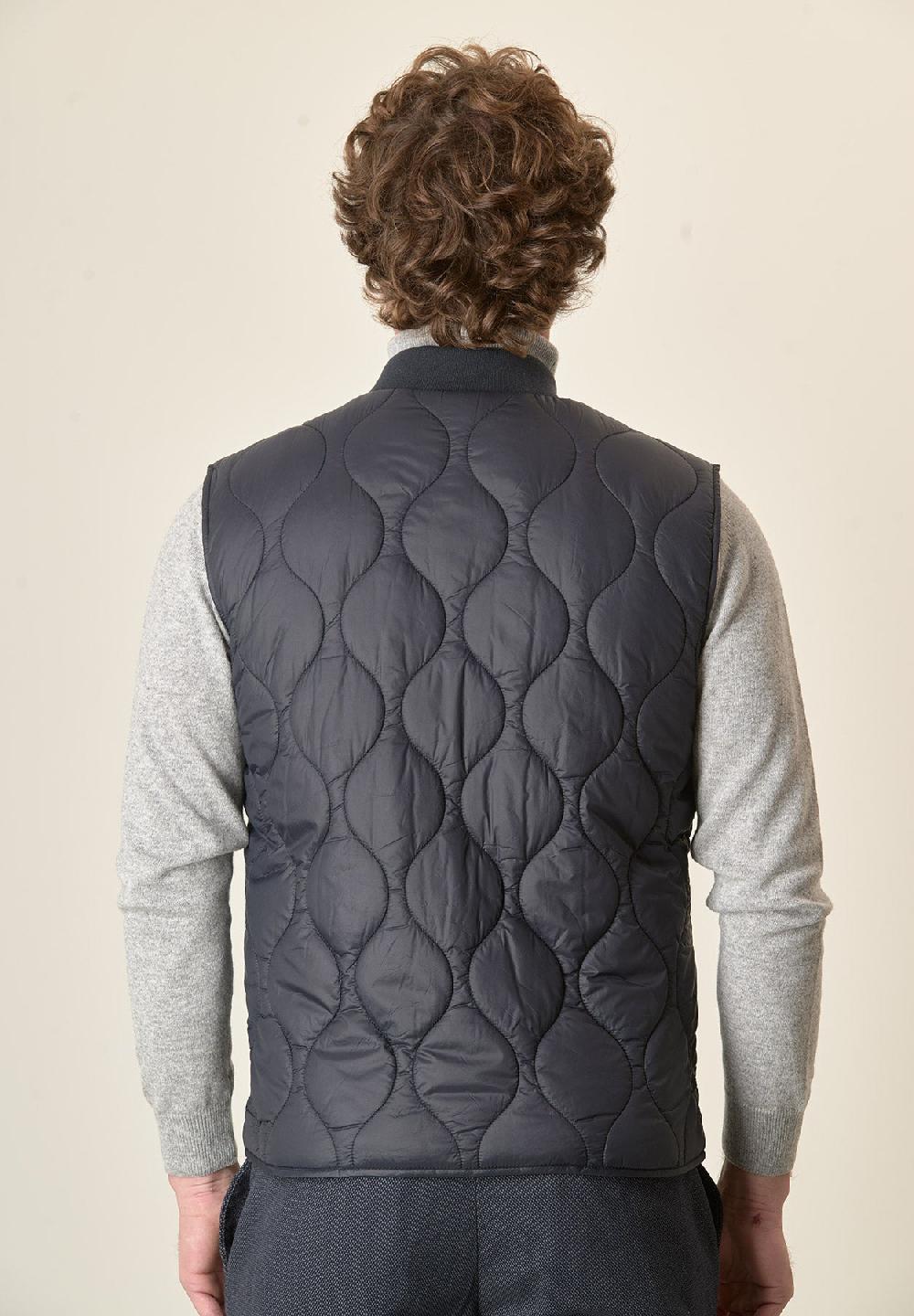 Angelico Gilet blu trapuntato Offerte