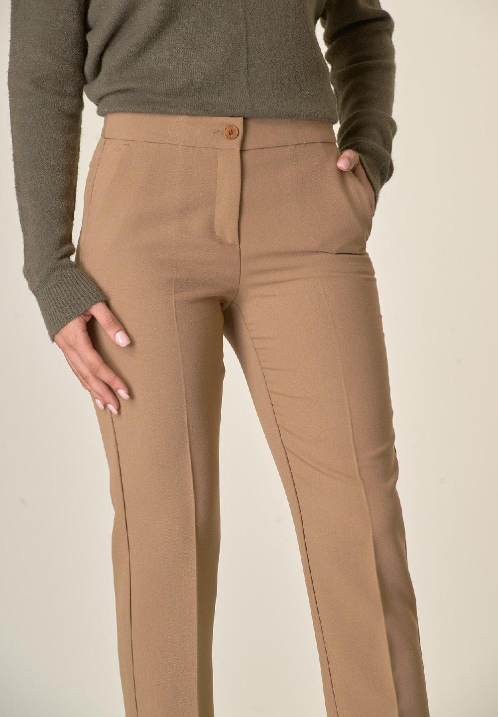 Angelico Pantalone cammello sigaretta Fino Al -60%