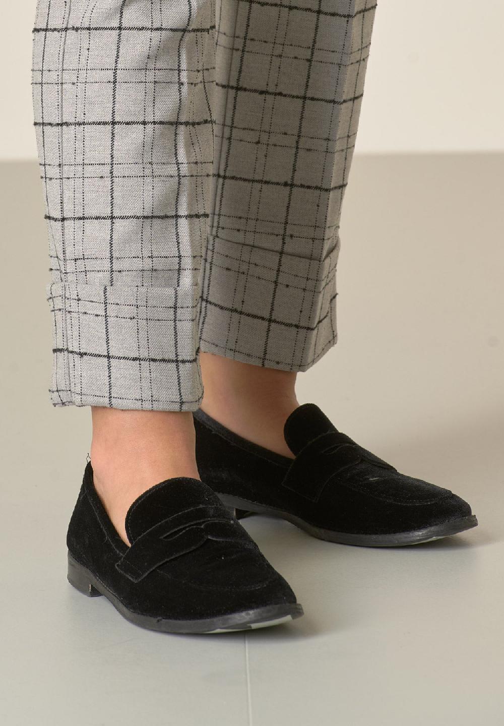 Angelico Pantalone grigio chiaro fantasia quadri risvolto Moda