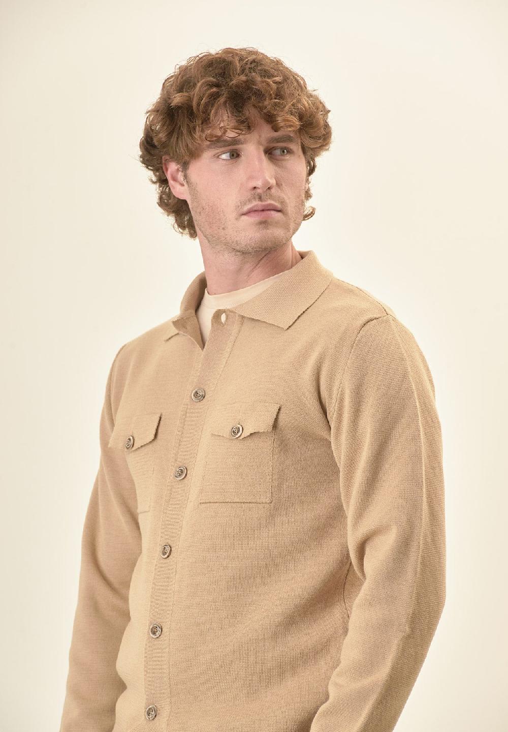 Angelico Giacca beige punto milano bottoni Offerte speciali