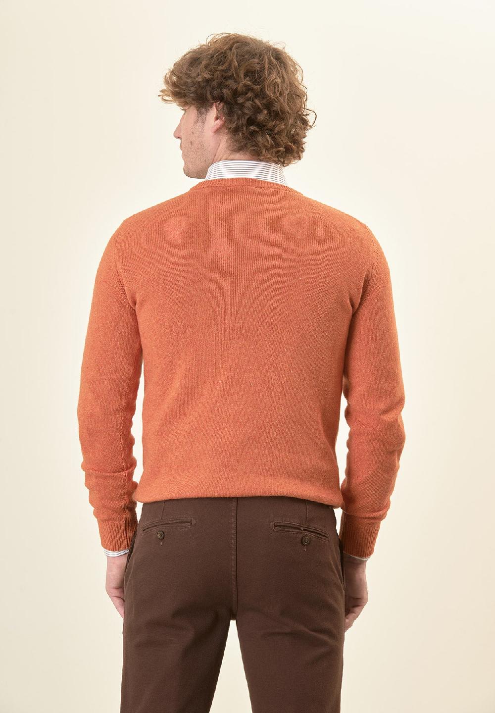 Angelico Girocollo arancione misto cashmere Sconti VIP