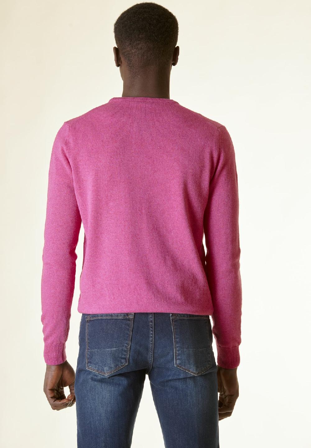 Angelico Girocollo rosa antico misto-cashmere Sostegno trimestrale