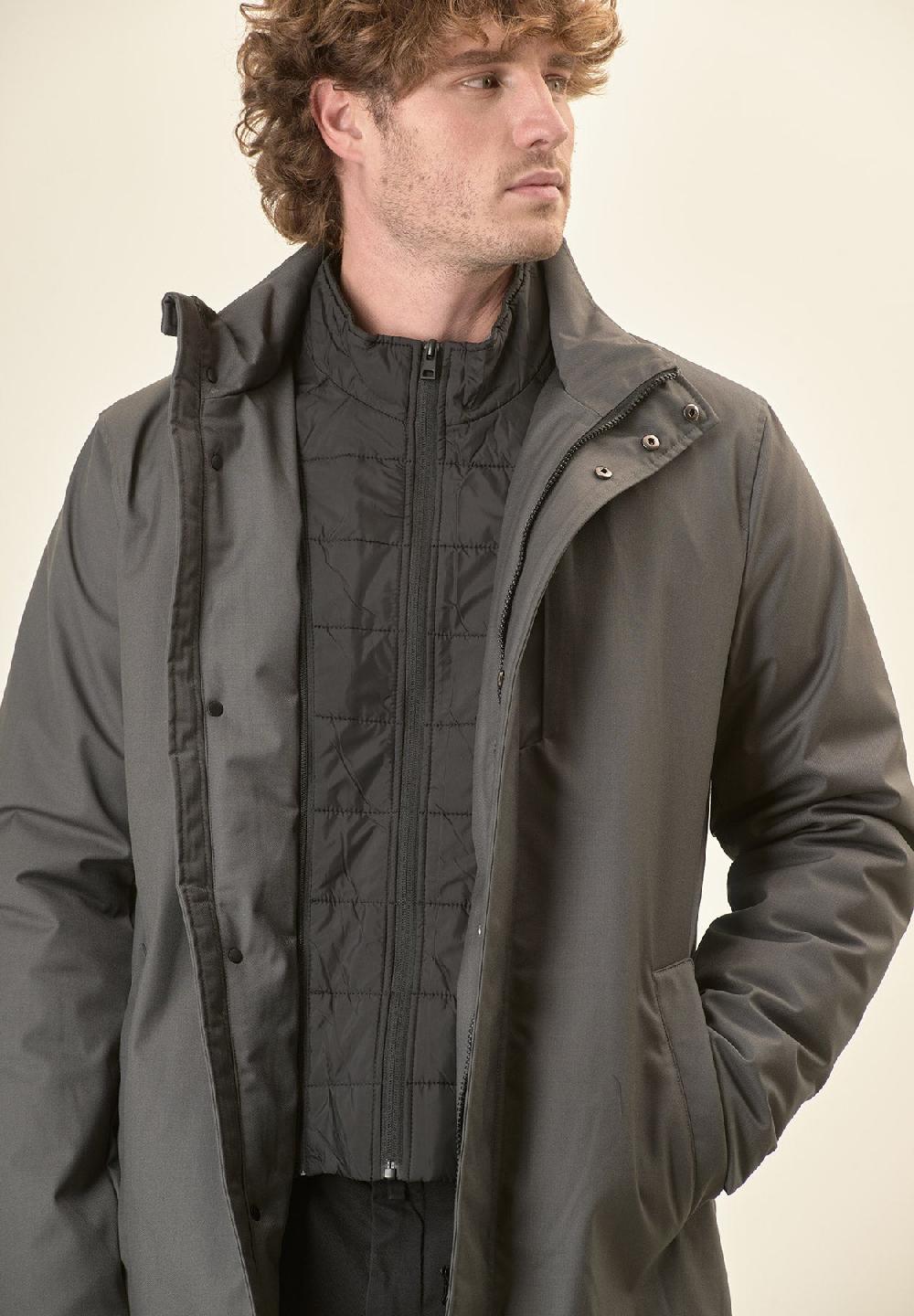Angelico Giaccone city coat verdone pettorina removibile Fino al 55% di sconto