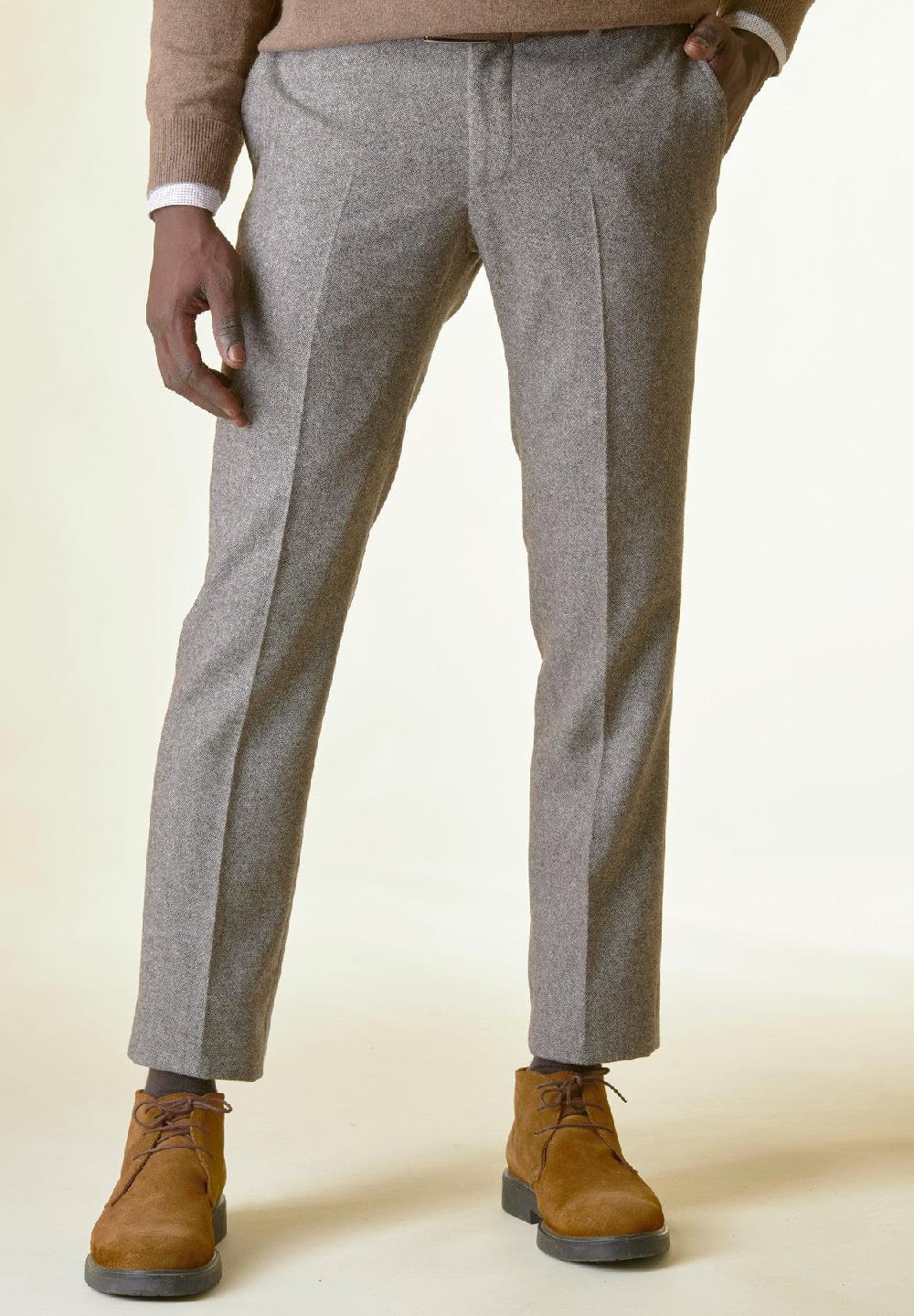 Angelico Pantalone moro sale-pepe lana custom Solo un giorno rimasto