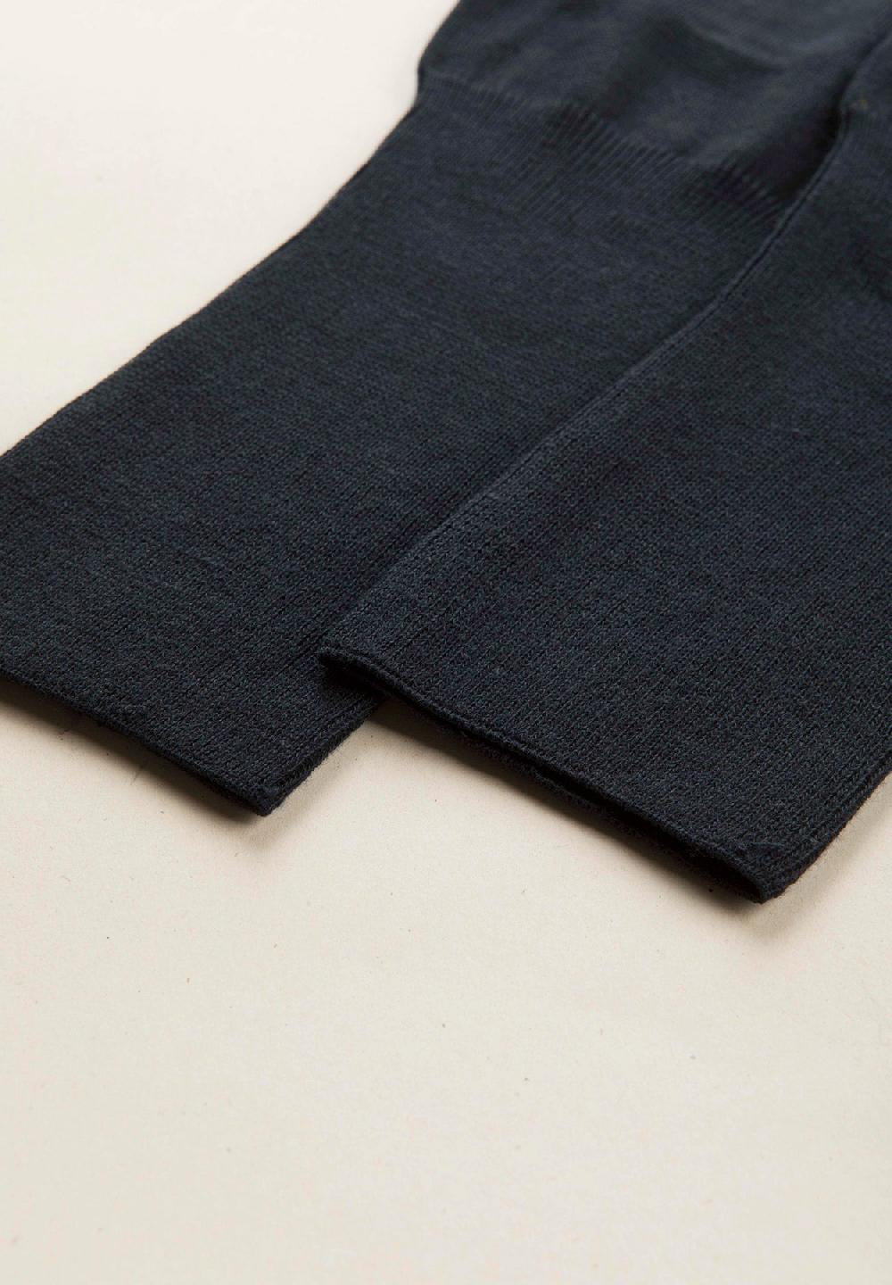 Angelico Calza blu cotone stretch unito Sottocosto