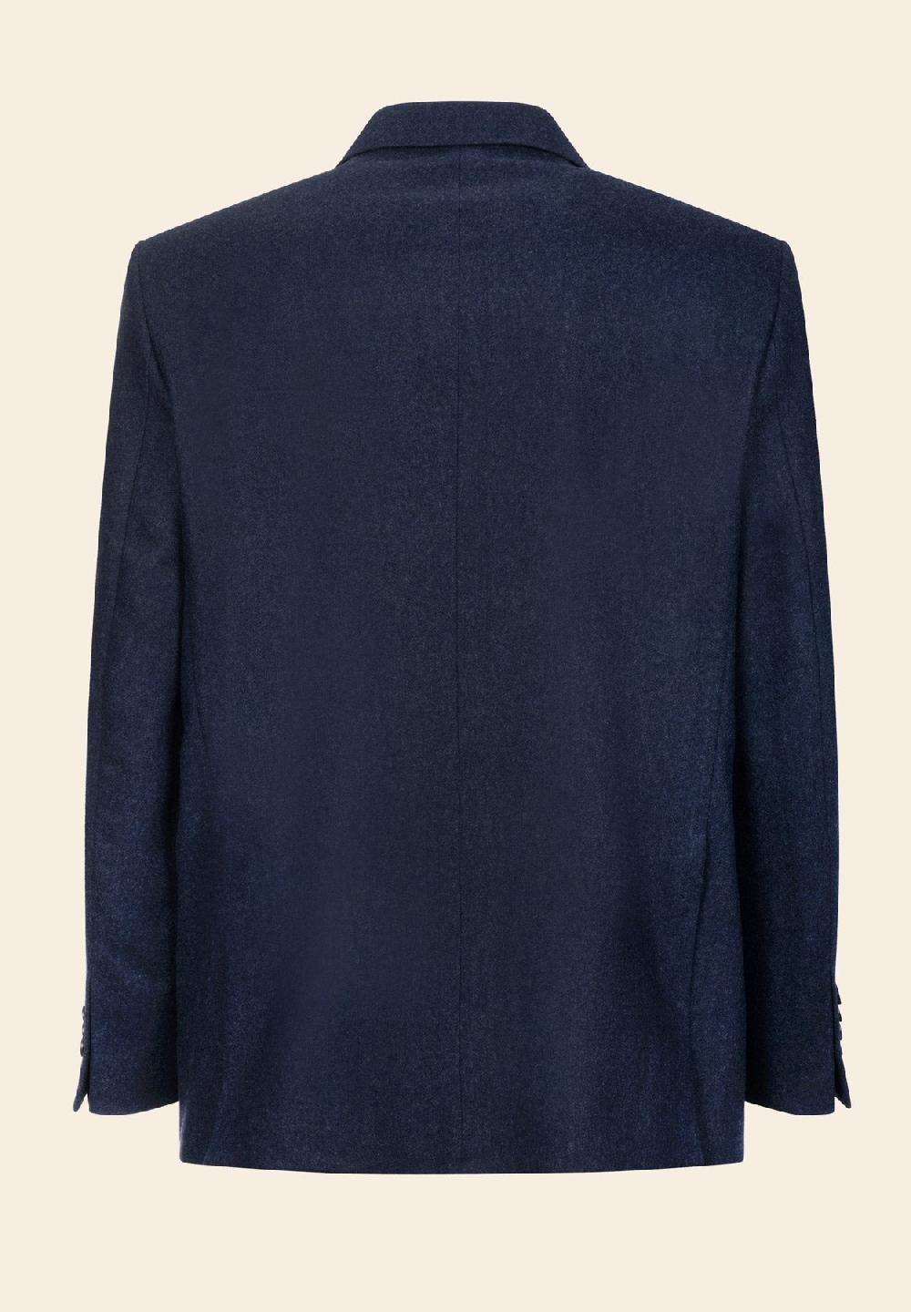 Angelico Giacca blu misto lana comfort fit In Vendita