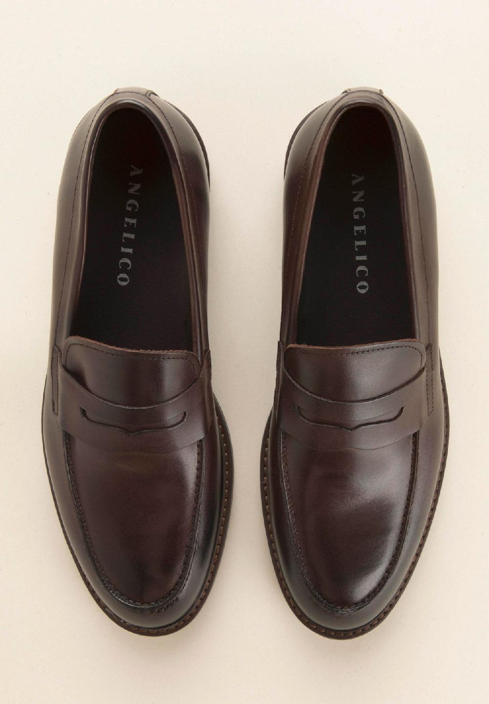 Angelico Mocassino marrone pelle Moda