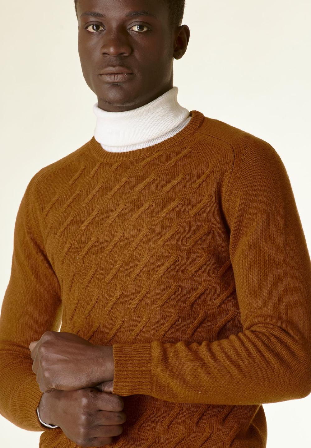 Angelico Maglia biscotto finte losanghe raglan Prezzo di fabbrica