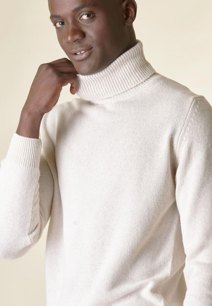 Angelico Dolcevita ecrù mano-cashmere Shopping online