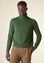 Angelico Dolcevita verde loden mano-cashmere Offerta esclusiva