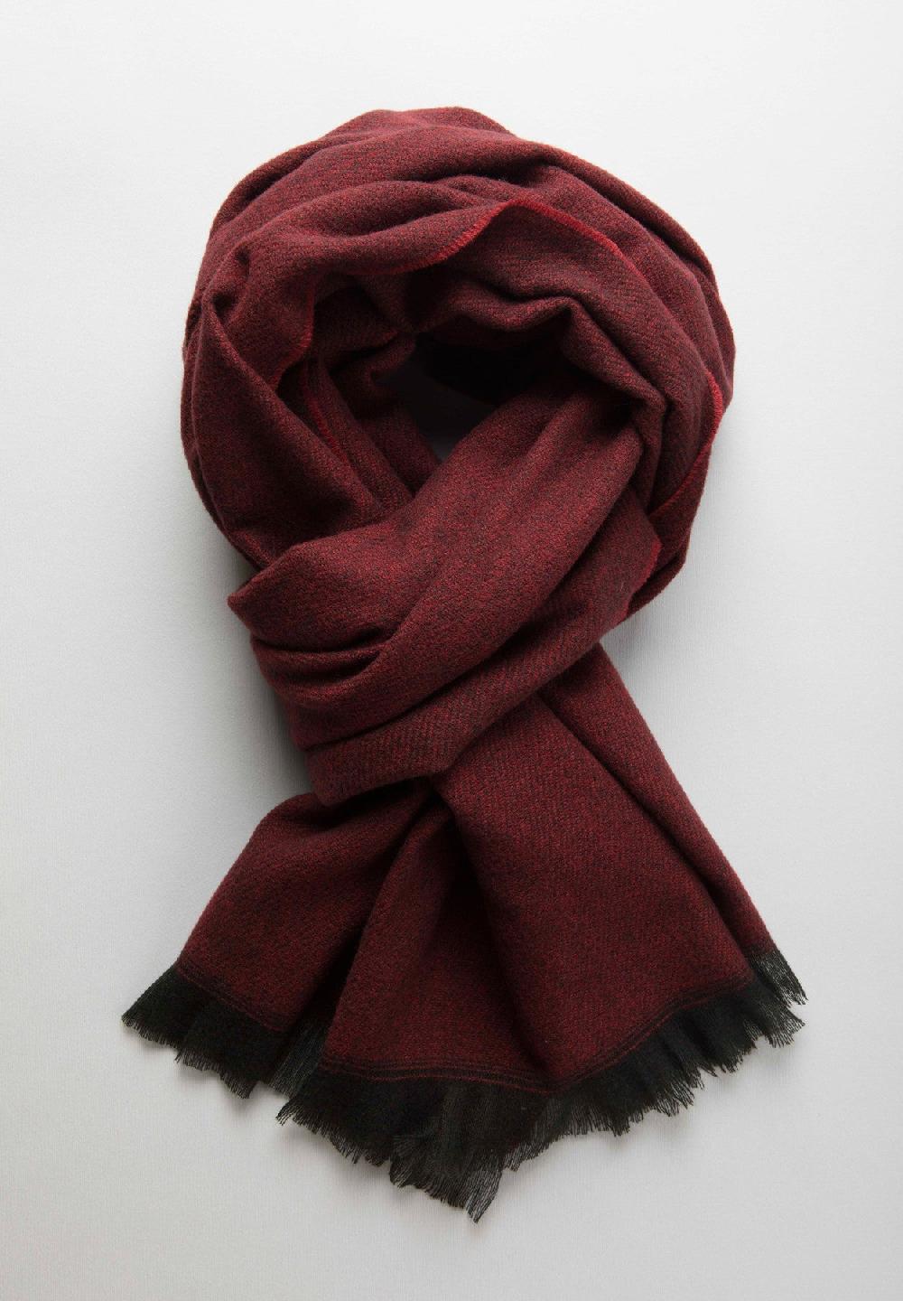 Angelico Sciarpa bordeaux melange Black Friday