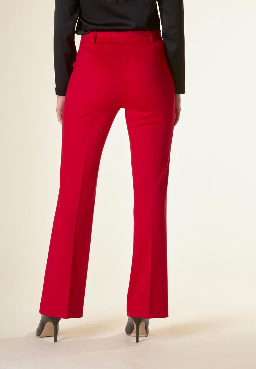 Angelico Pantalone rosso zampa twill Rilascio limitato