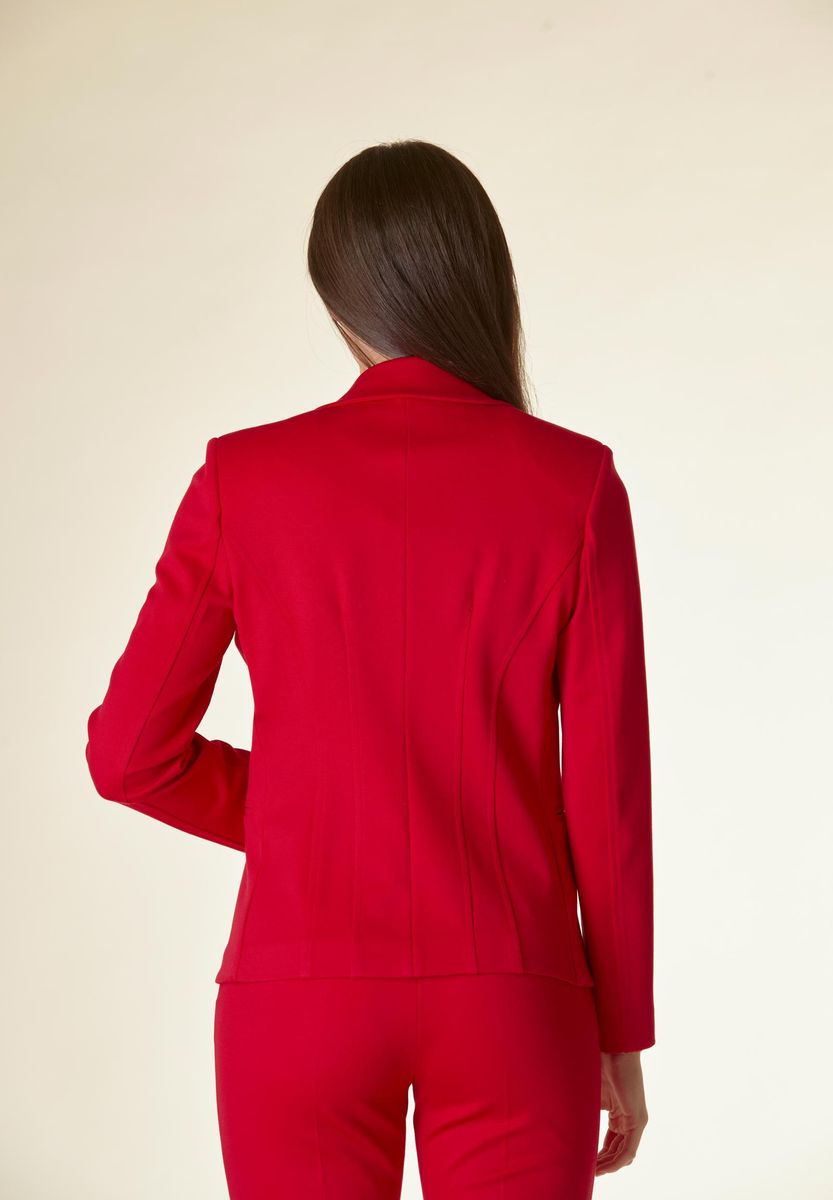 Angelico Giacca rossa 1 bottone sciancrata twill 50% di sconto con spedizione gratuita