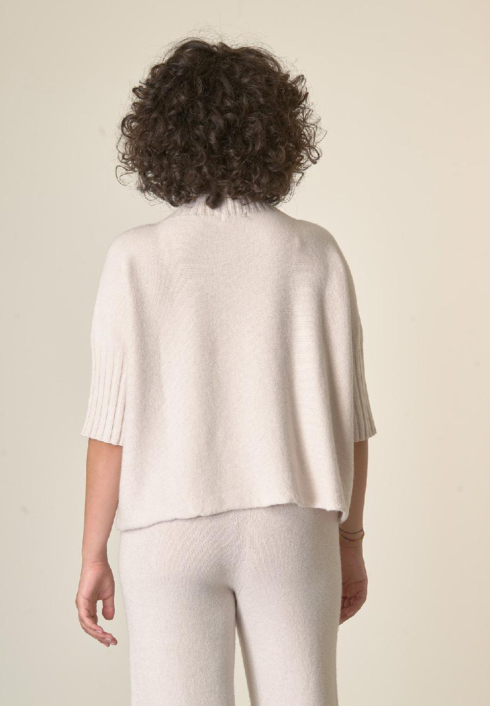 Angelico Lupetto avorio soft manica 3/4 50% di sconto per tempo limitato