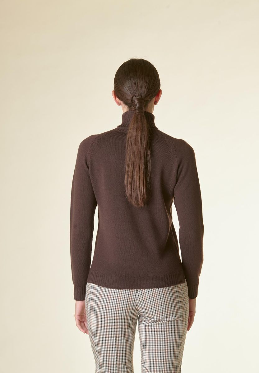 Angelico Dolcevita moro corta merino Lana Gatto In Linea