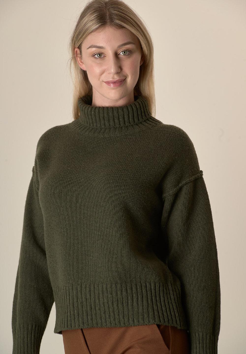 Angelico Dolcevita verdone misto cashmere Offerta