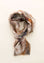 Angelico Stola beige arancione fantasia astratta lana frange Negozio