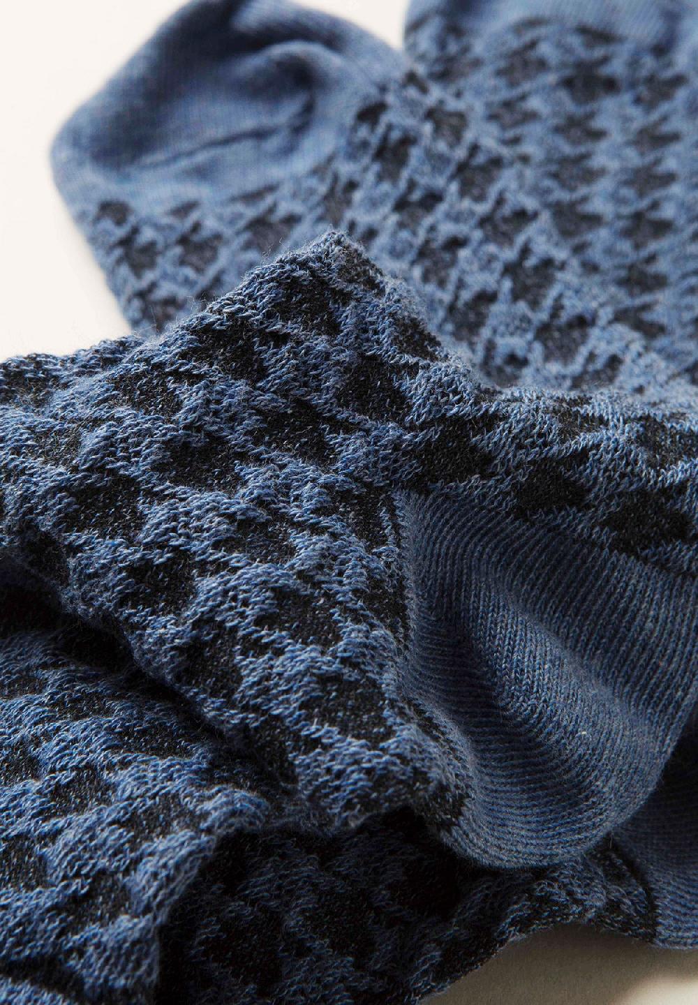 Angelico Calzini turchesi Pied de Poule cotone stretch Black Friday