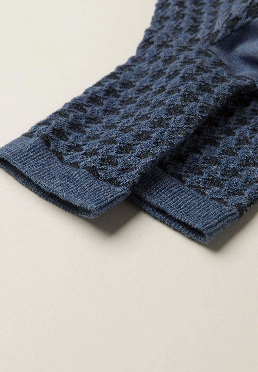Angelico Calzini turchesi Pied de Poule cotone stretch Black Friday