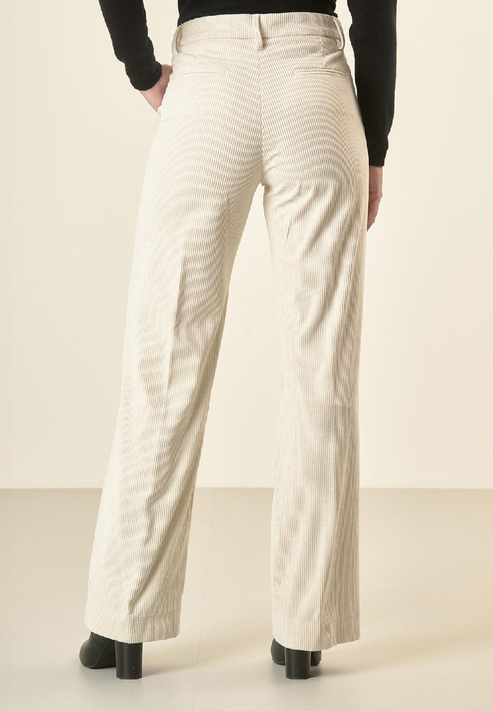 Angelico Pantalone avorio velluto palazzo Lightning offer