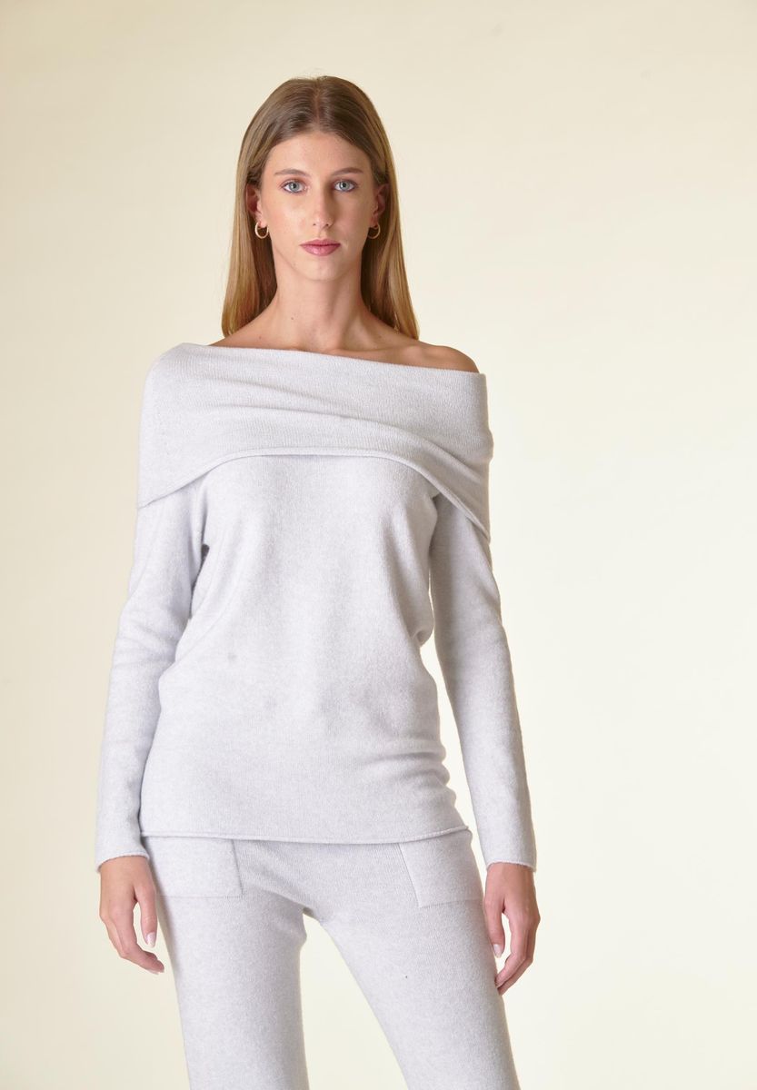 Angelico Maglia perla collo anello viscosa soft Ultimo giorno